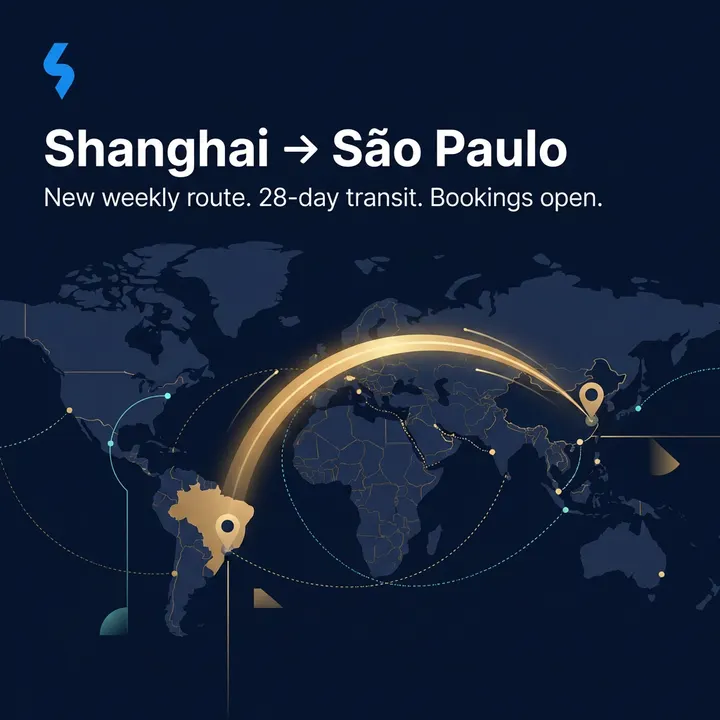 Shanghai → São Paulo