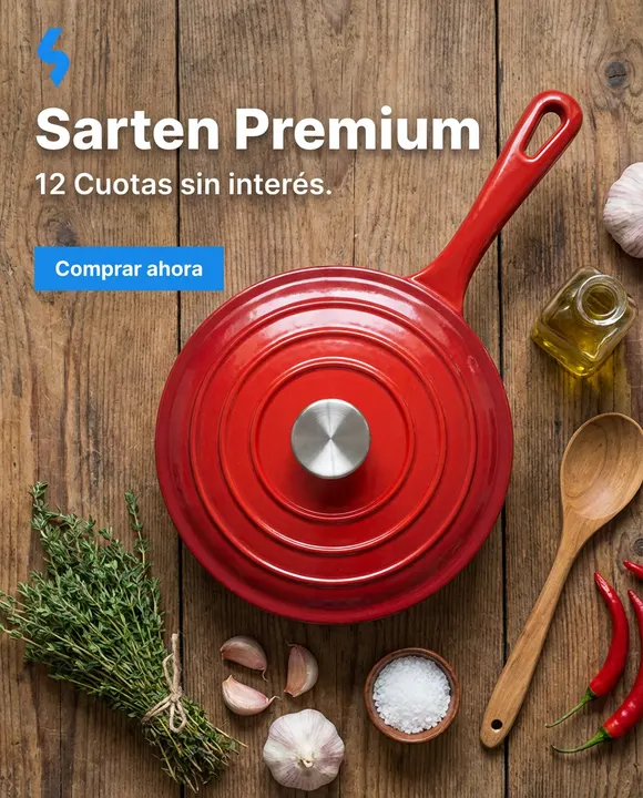 Sartén Premium — 12 Cuotas sin interés.